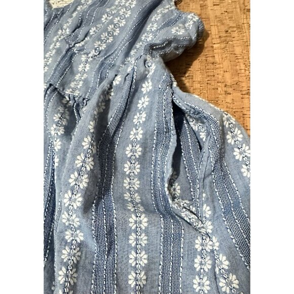 Peyton & Parker Large Dress Cotton Short Sleeve Cottagecore Coastal Romance - Picture 6 of 9